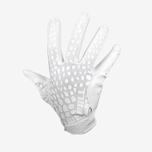 HYPR-GRIP FOOTBALL GLOVES (WHITE)