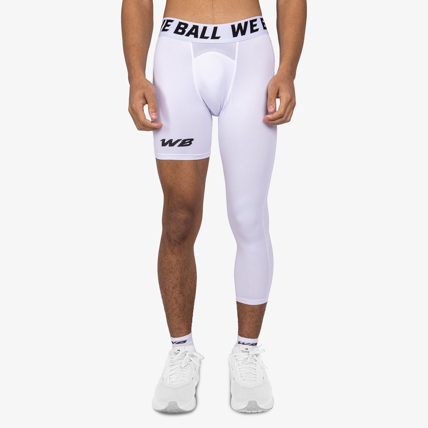 ISO LEG WBTECH™ 3/4 TIGHTS (WHITE) - We Ball Sports