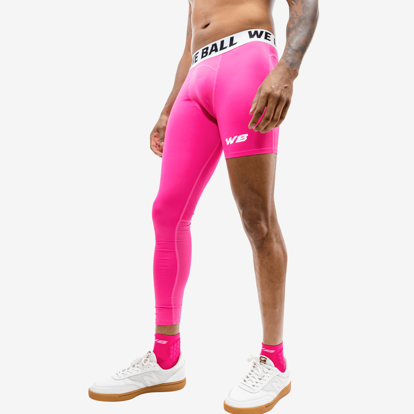 ISO LEG WBTECH™ TIGHTS (PINK) - We Ball Sports
