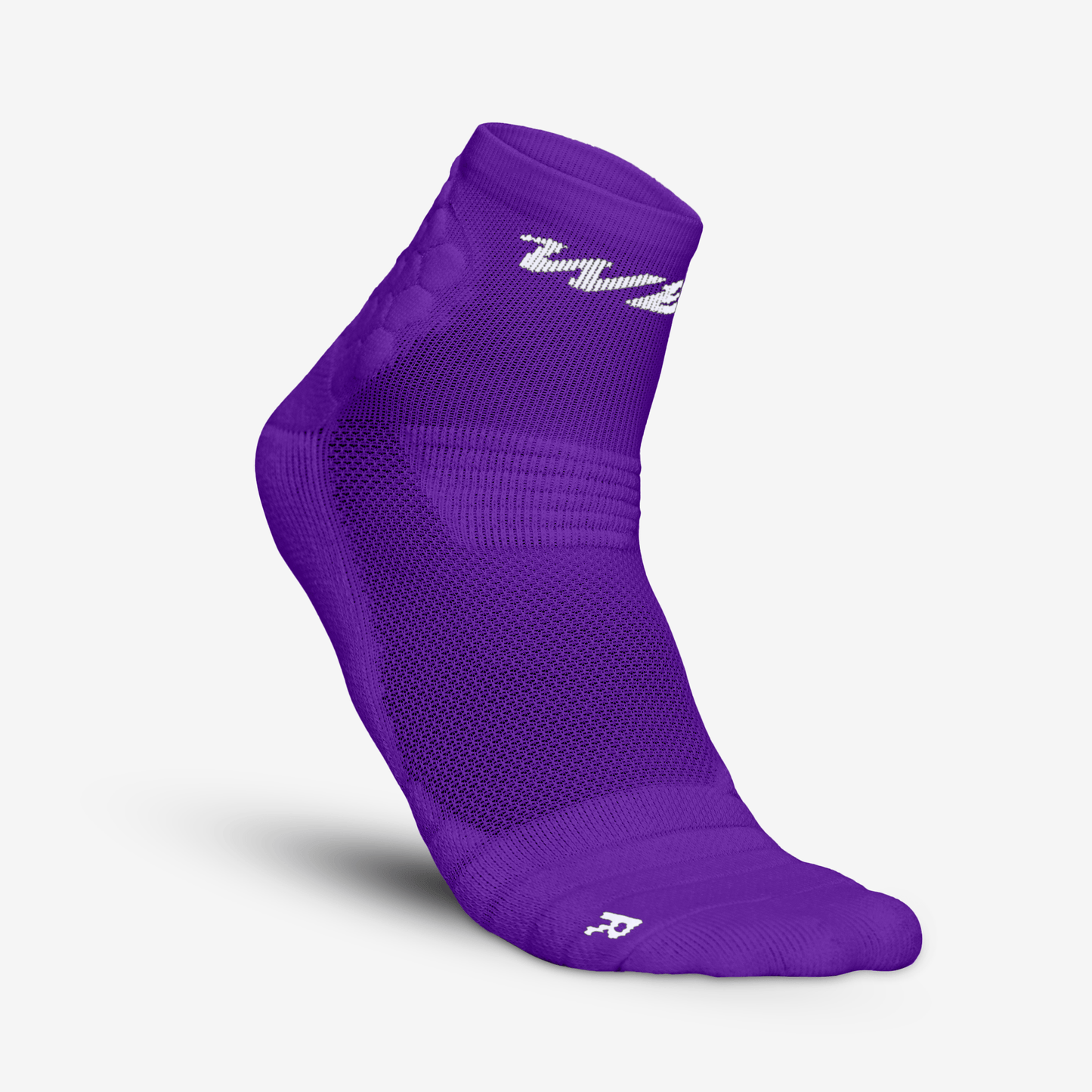PADDED QTR SOCKS 2.0 (PURPLE) - We Ball Sports