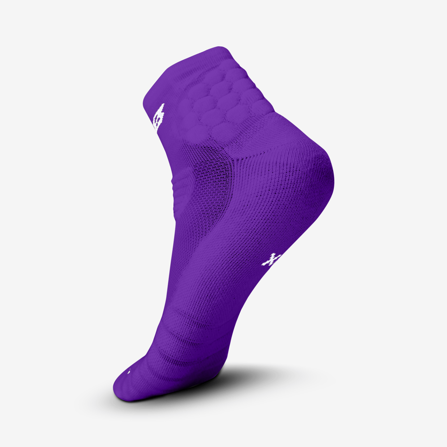 PADDED QTR SOCKS 2.0 (PURPLE) - We Ball Sports