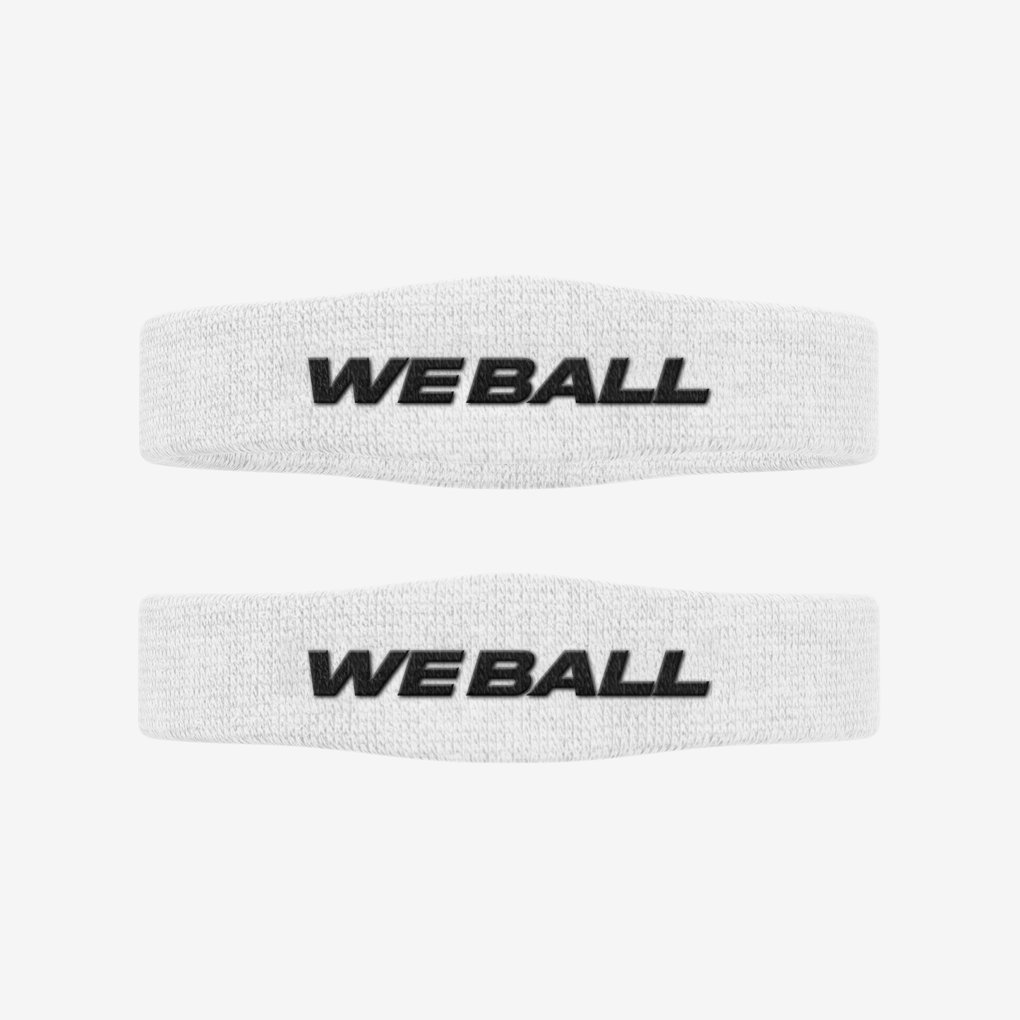 SKINNY BICEP BANDS (WHITE, 2 - PACK) - We Ball Sports