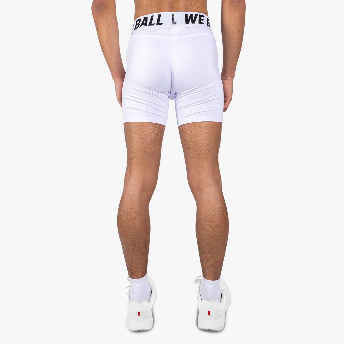 WBTECH™ COMPRESSION SHORTS 6" (WHITE) - We Ball Sports