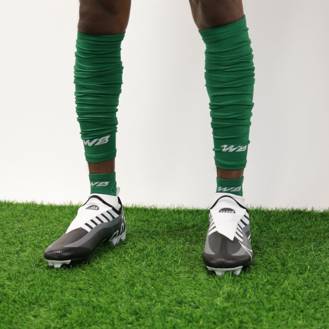 ADULT FOOTBALL LEG SLEEVES 2.0 (GREEN) - We Ball Sports