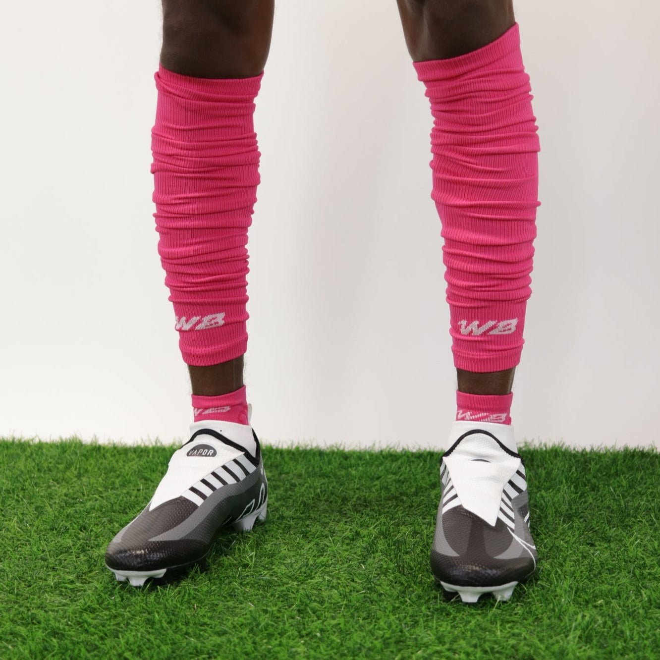 ADULT FOOTBALL LEG SLEEVES 2.0 (PINK) - We Ball Sports