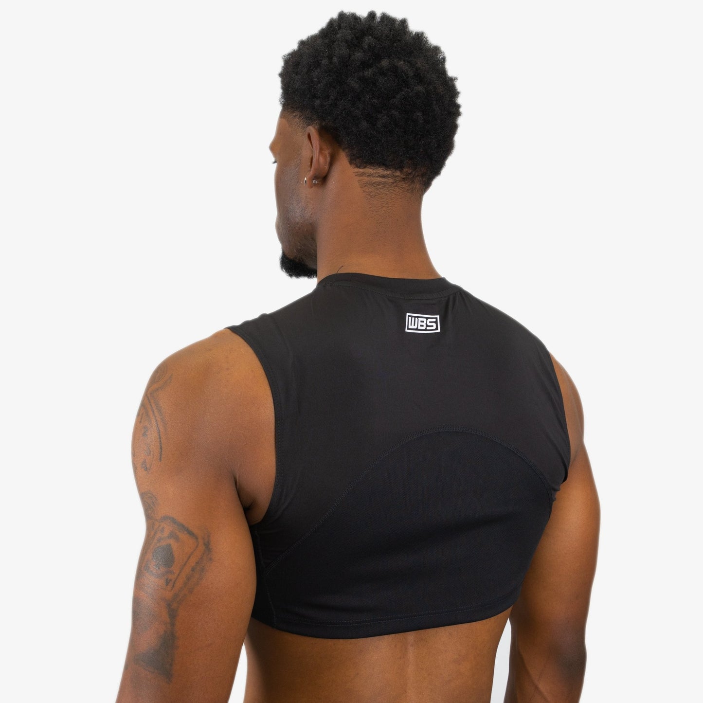 COMPRESSION CROP TANK TOP (BLACK) - We Ball Sports