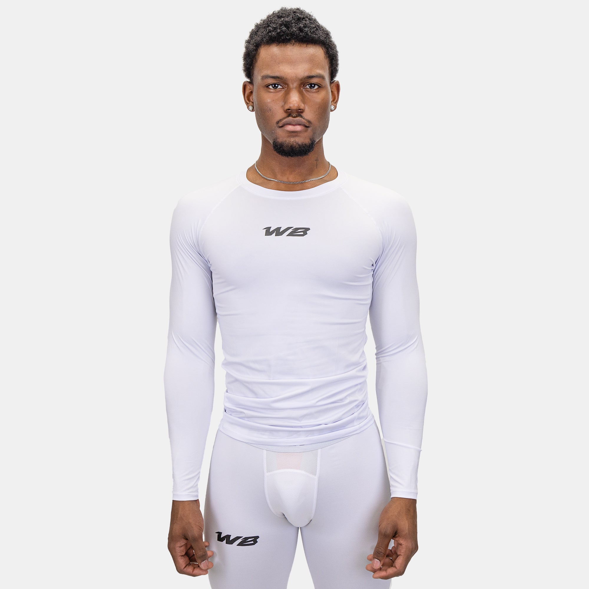 COMPRESSION LONG SLEEVE T-SHIRT (WHITE)