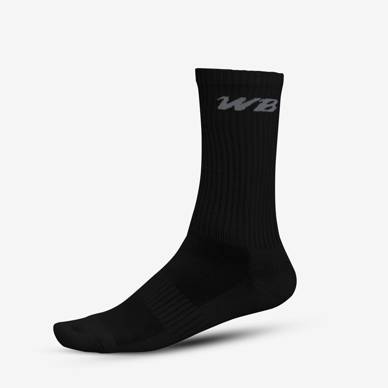 EVERYDAY TRAINING CREW SOCKS (BLACK, 6-PACK) - We Ball Sports