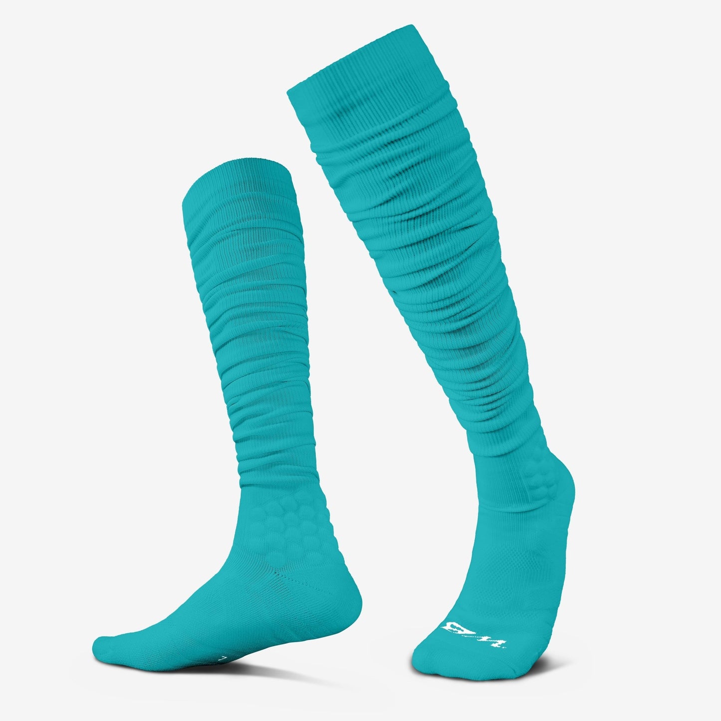 EXTRA LONG PADDED SOCKS (AQUA) - We Ball Sports
