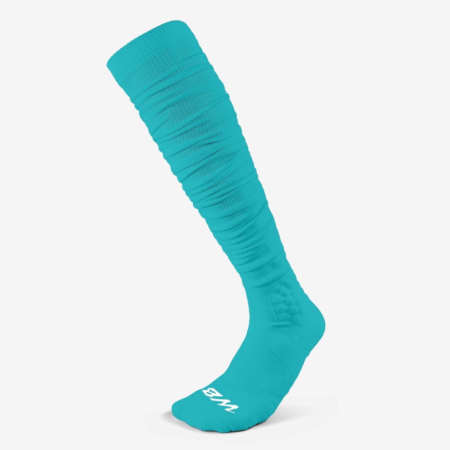 EXTRA LONG PADDED SOCKS (AQUA) - We Ball Sports