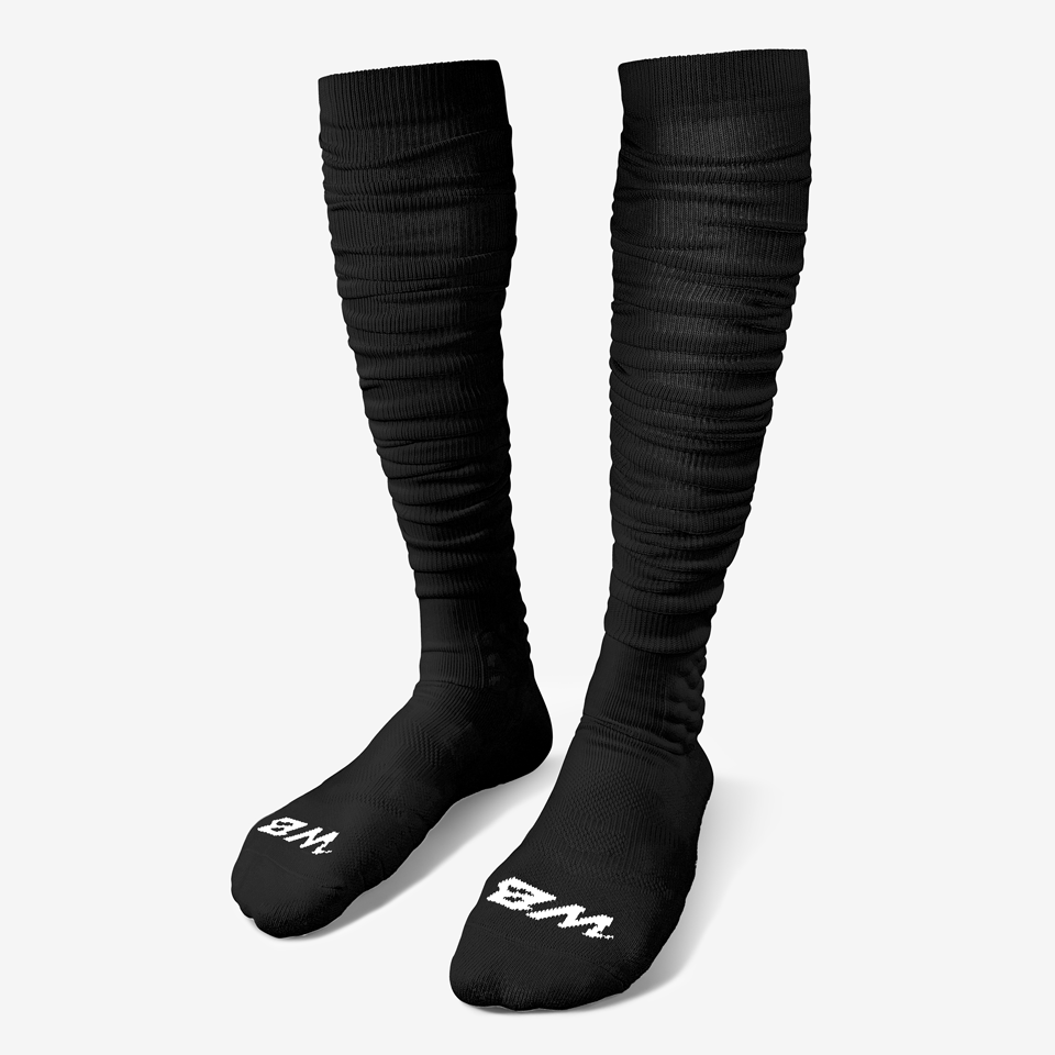 EXTRA LONG PADDED SOCKS (BLACK) - We Ball Sports