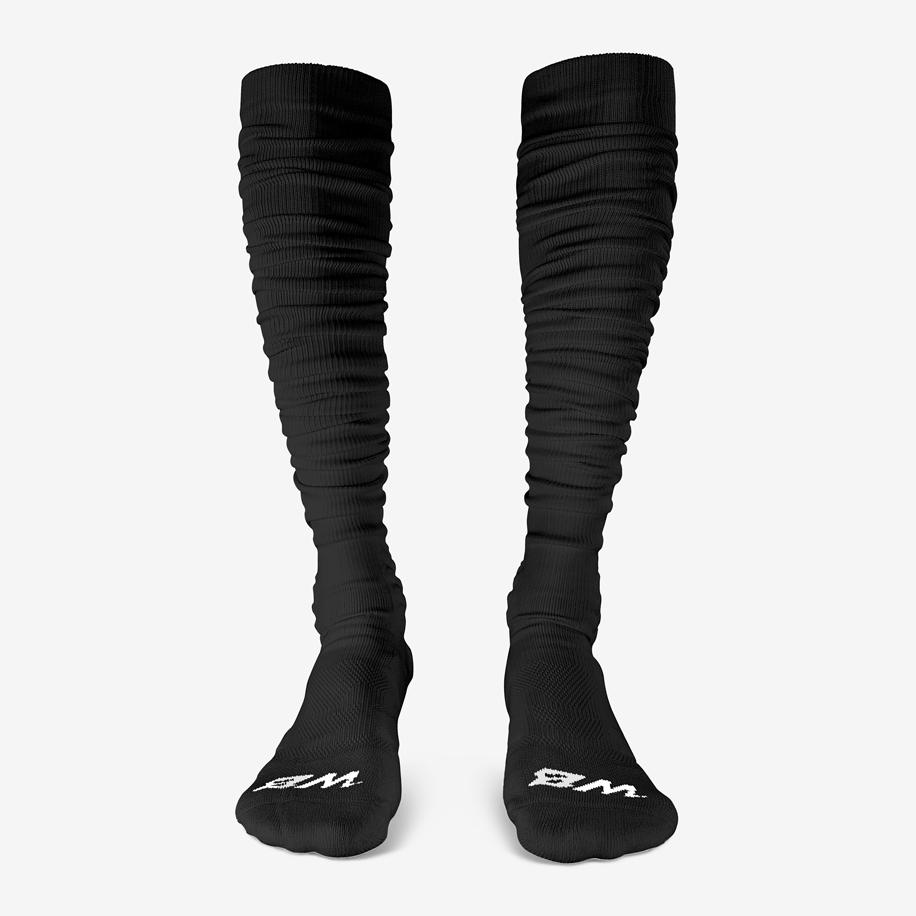 EXTRA LONG PADDED SOCKS (BLACK) - We Ball Sports