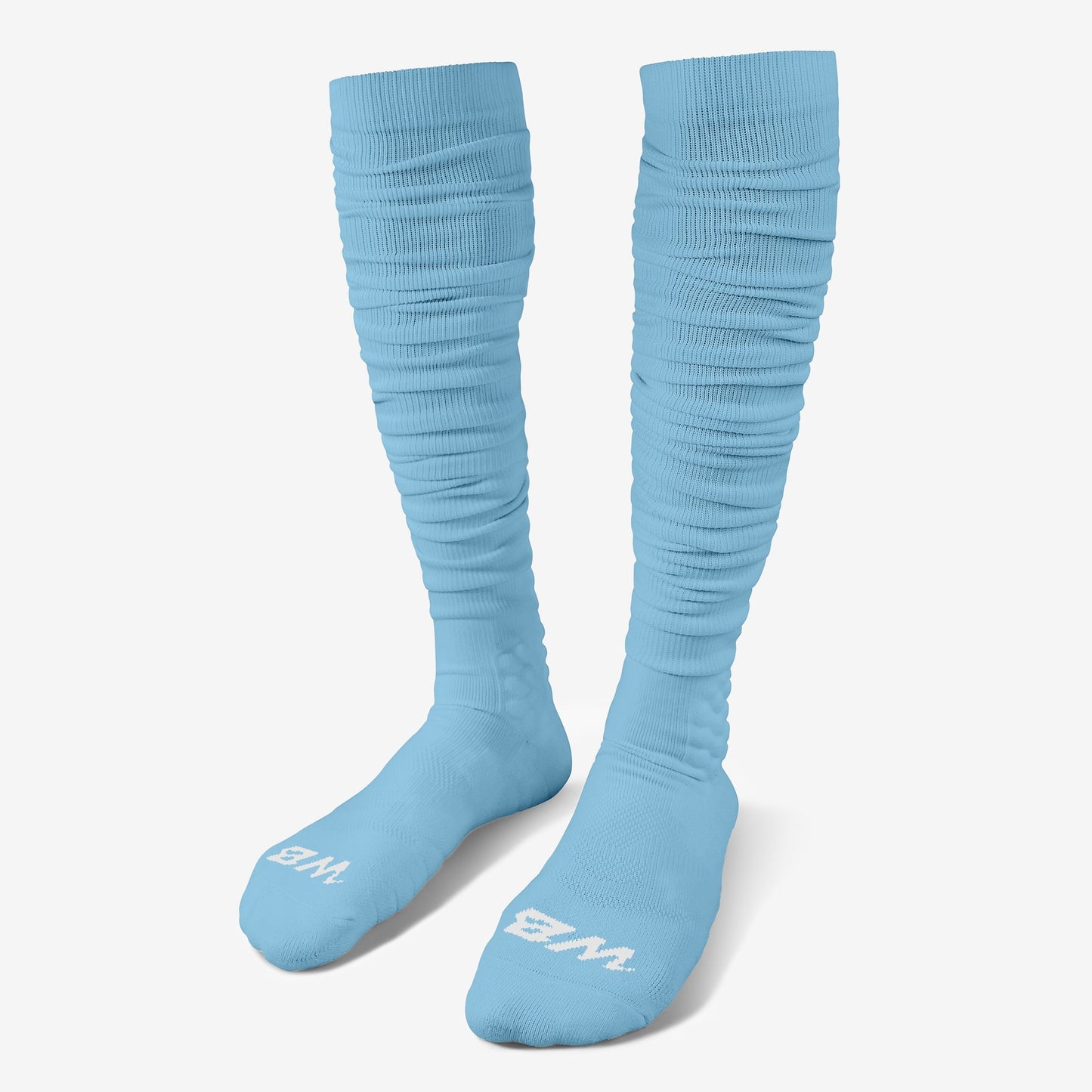 EXTRA LONG PADDED SOCKS (CAROLINA BLUE) - We Ball Sports