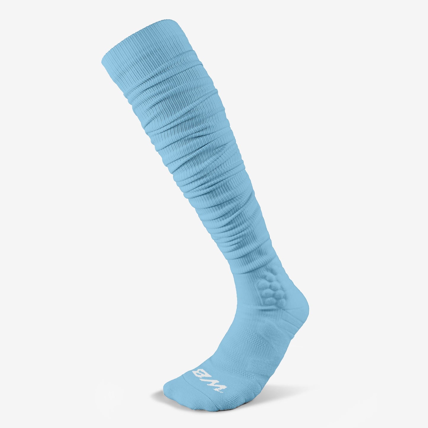 EXTRA LONG PADDED SOCKS (CAROLINA BLUE) - We Ball Sports