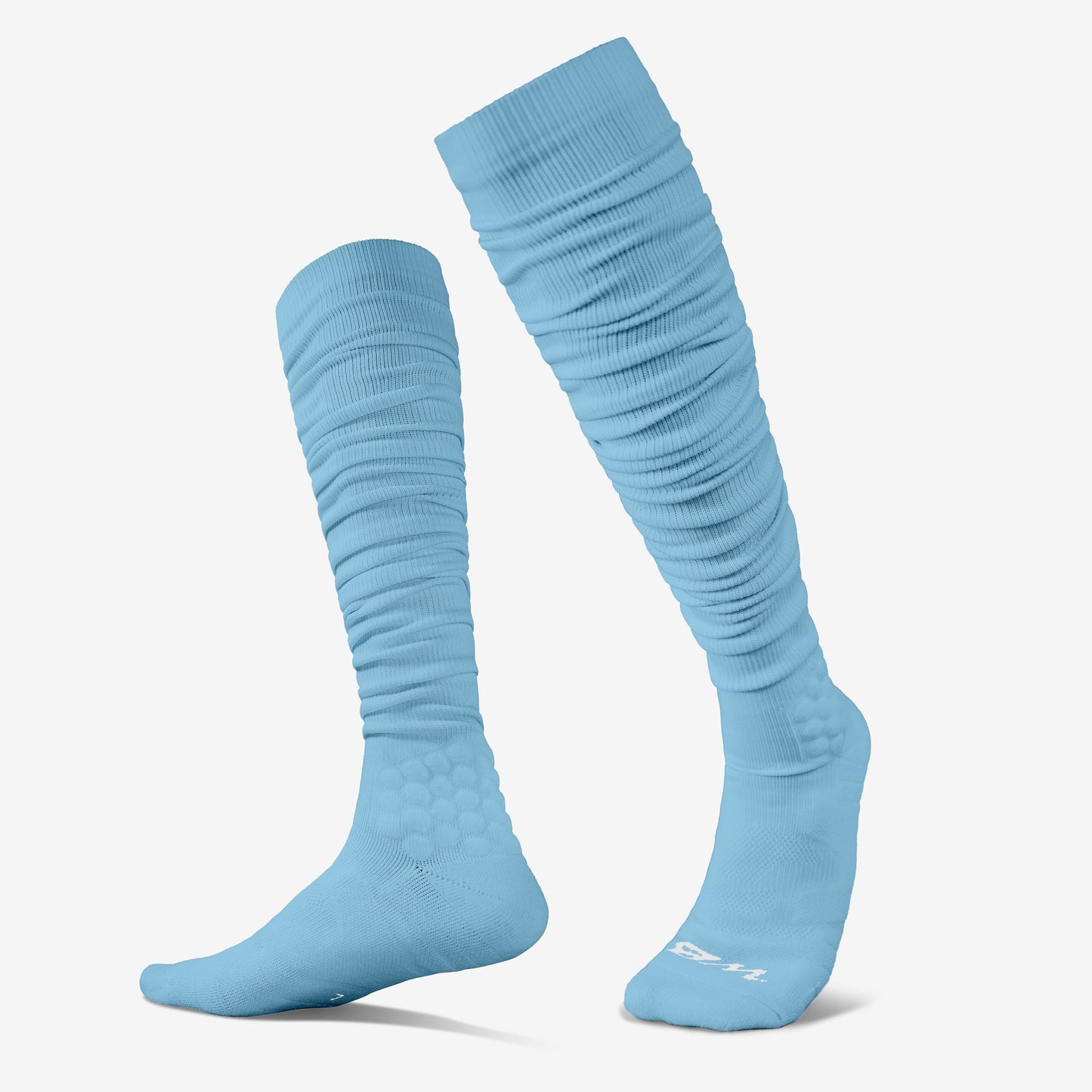 EXTRA LONG PADDED SOCKS (CAROLINA BLUE) - We Ball Sports