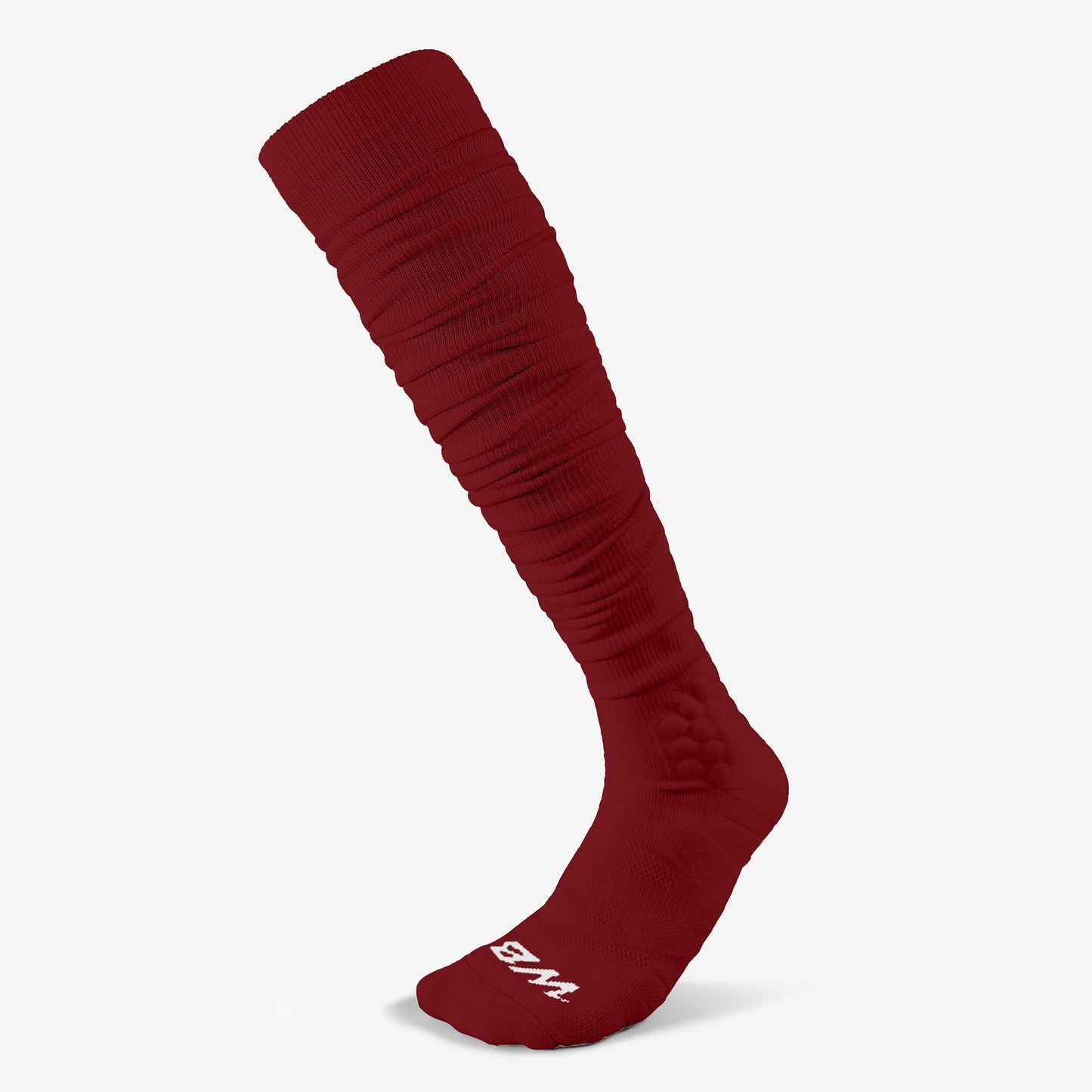 EXTRA LONG PADDED SOCKS (MAROON) - We Ball Sports