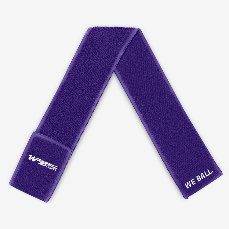 FOOTBALL STREAMER TOWEL™ (PURPLE) - We Ball Sports