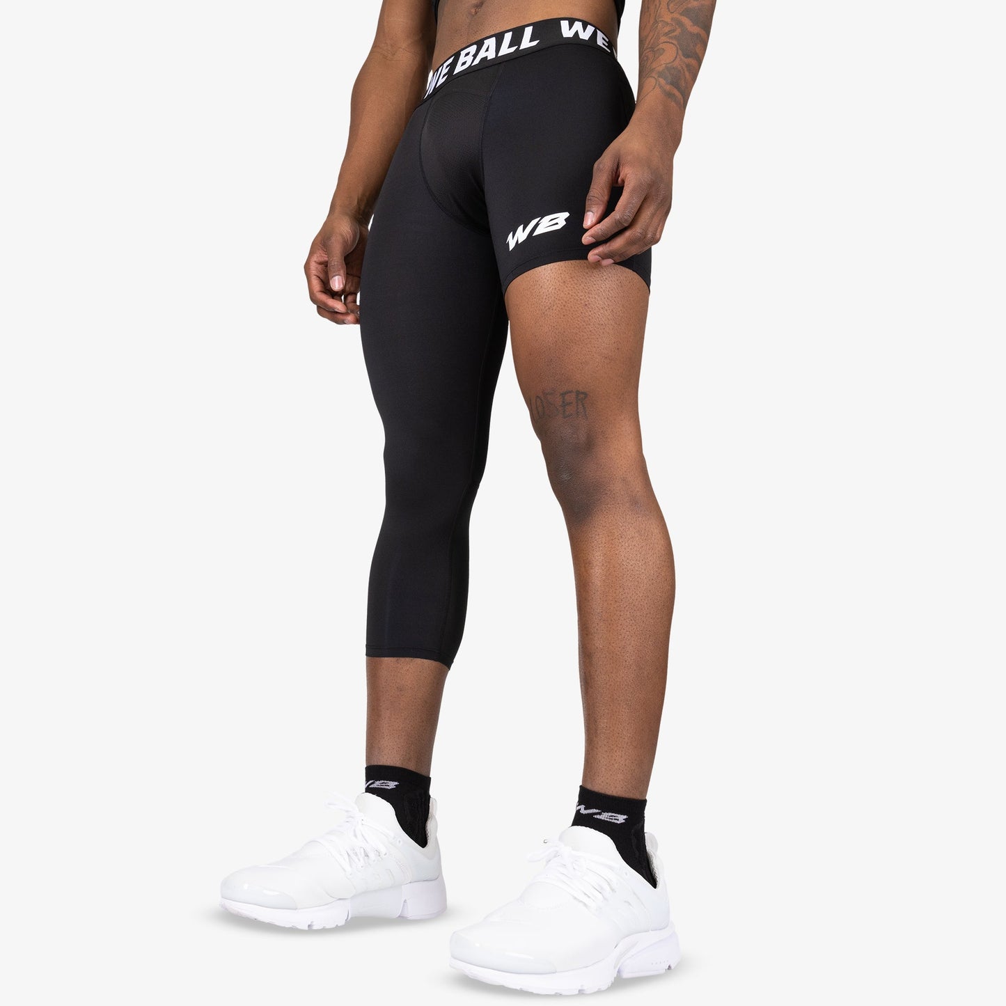 ISO LEG WBTECH™ 3/4 TIGHTS (BLACK) - We Ball Sports
