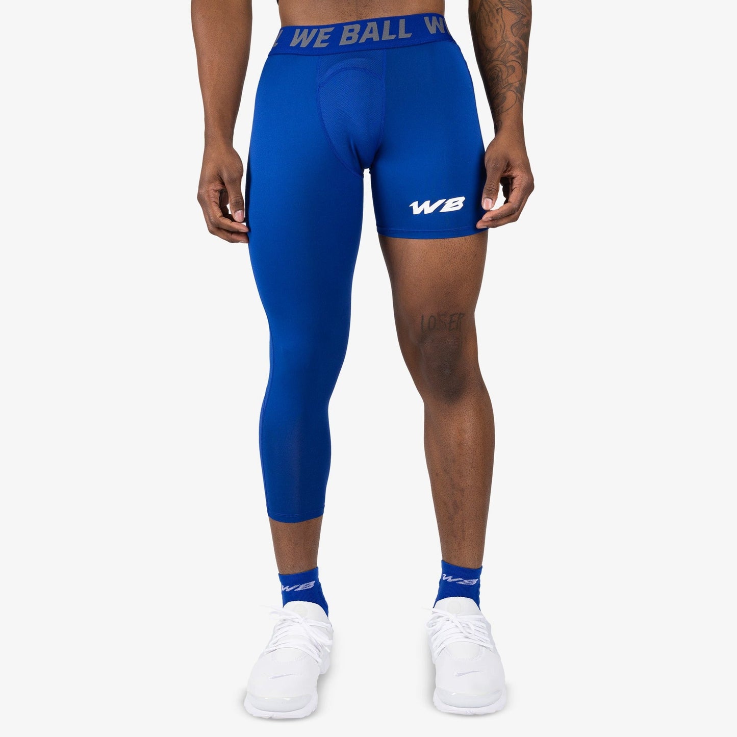 ISO LEG WBTECH™ 3/4 TIGHTS (BLUE) - We Ball Sports