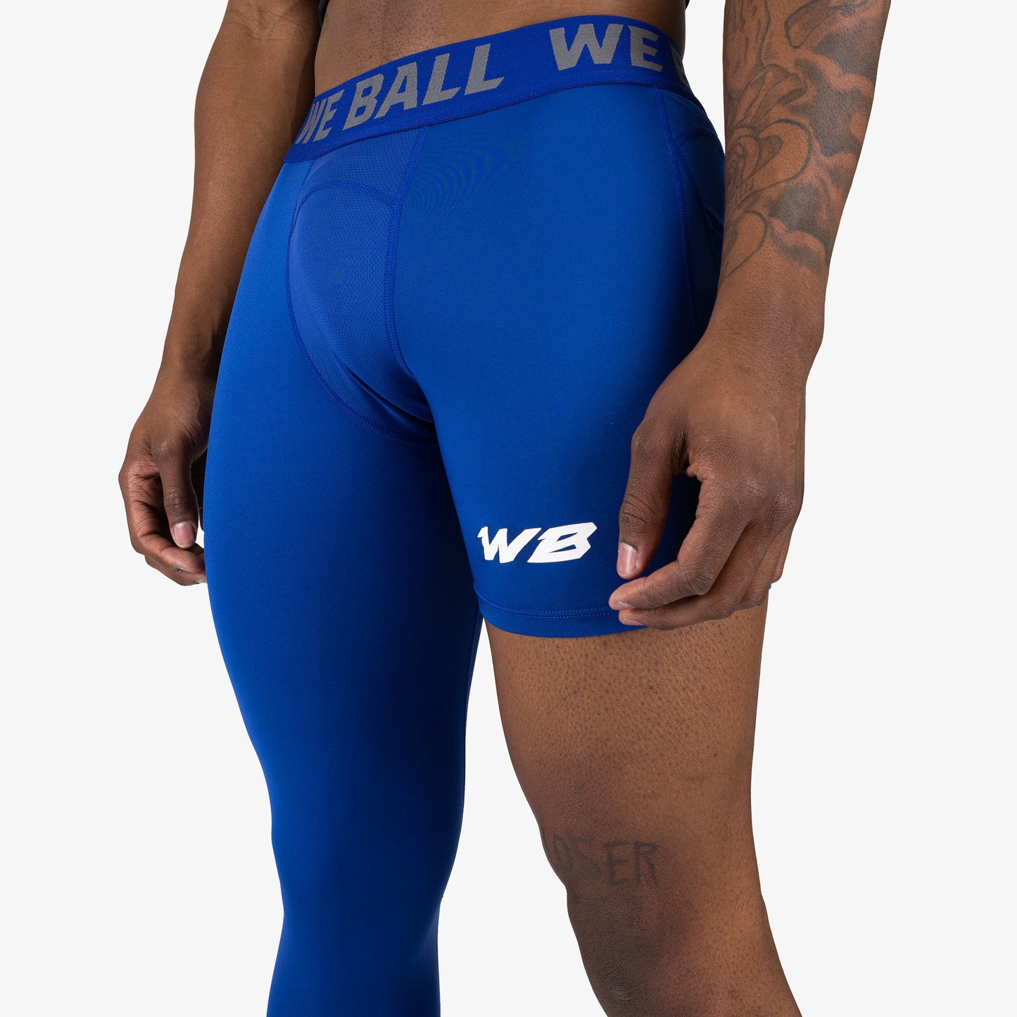 ISO LEG WBTECH™ 3/4 TIGHTS (BLUE) - We Ball Sports