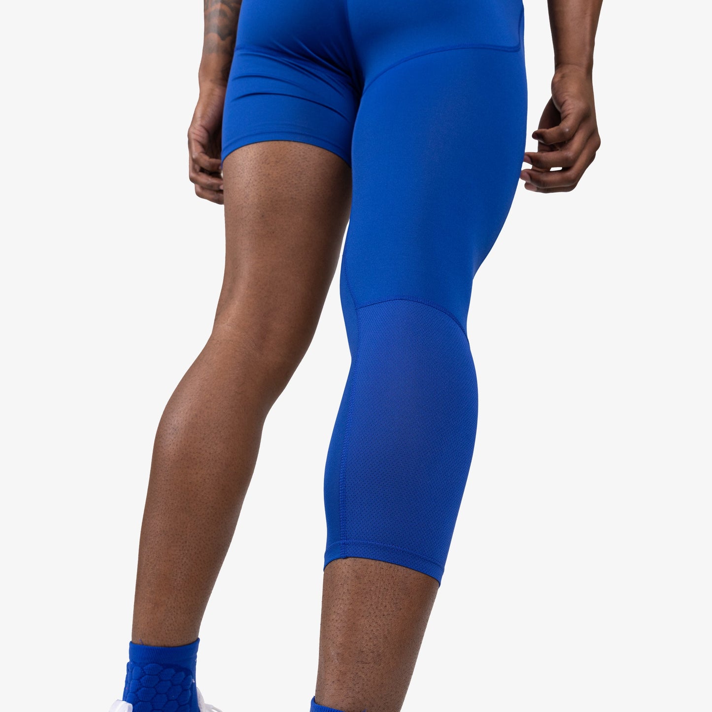 ISO LEG WBTECH™ 3/4 TIGHTS (BLUE) - We Ball Sports