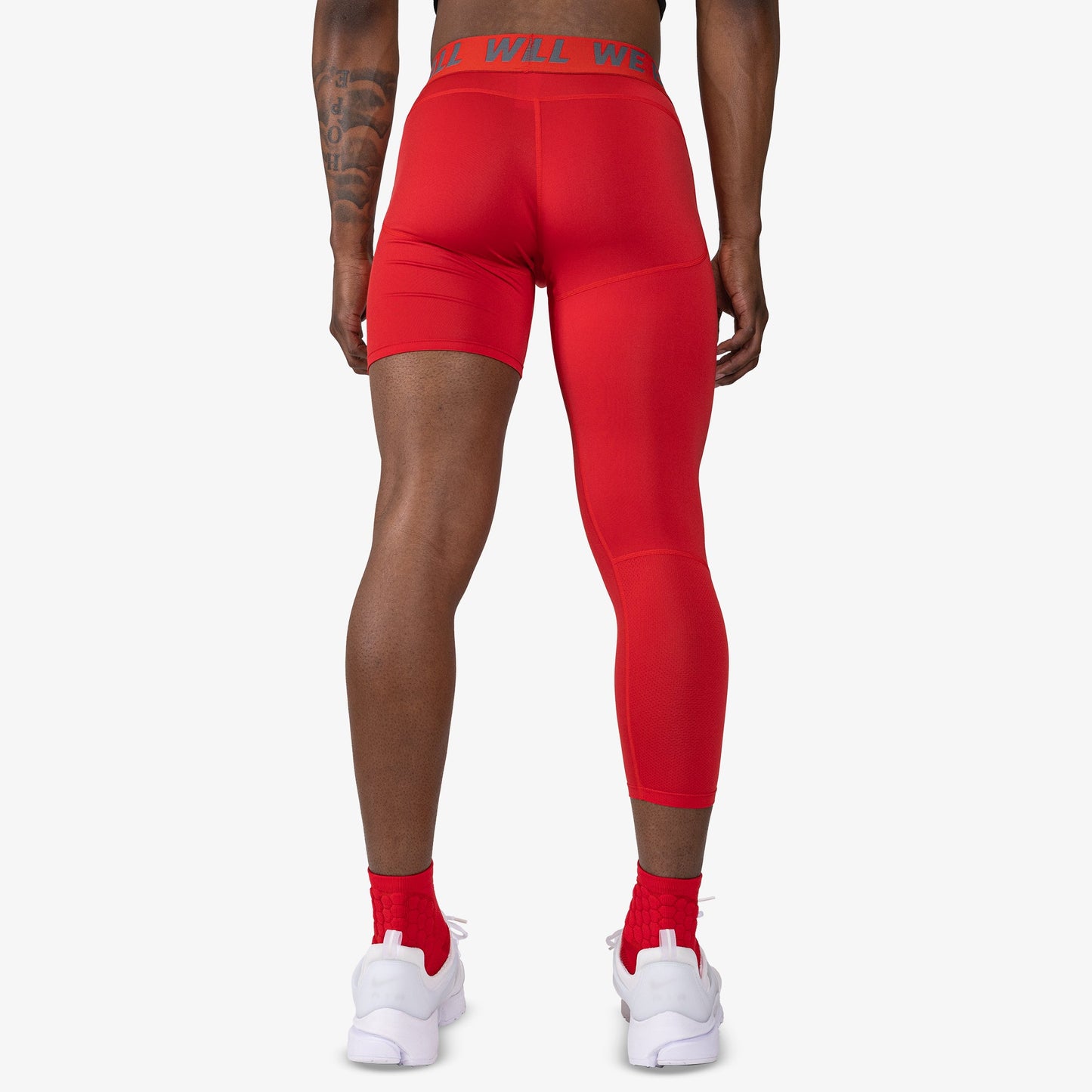 ISO LEG WBTECH™ 3/4 TIGHTS (RED) - We Ball Sports