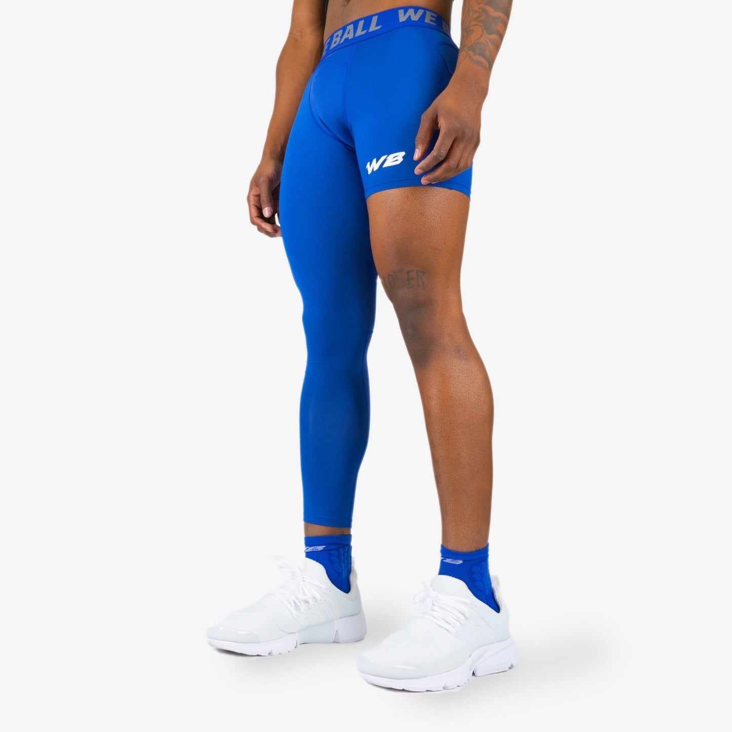 ISO LEG WBTECH™ TIGHTS (BLUE) - We Ball Sports