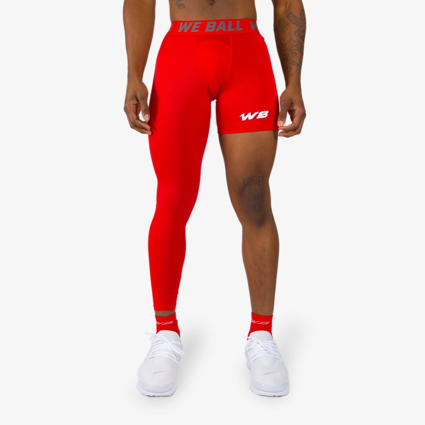 ISO LEG WBTECH™ TIGHTS (RED) - We Ball Sports