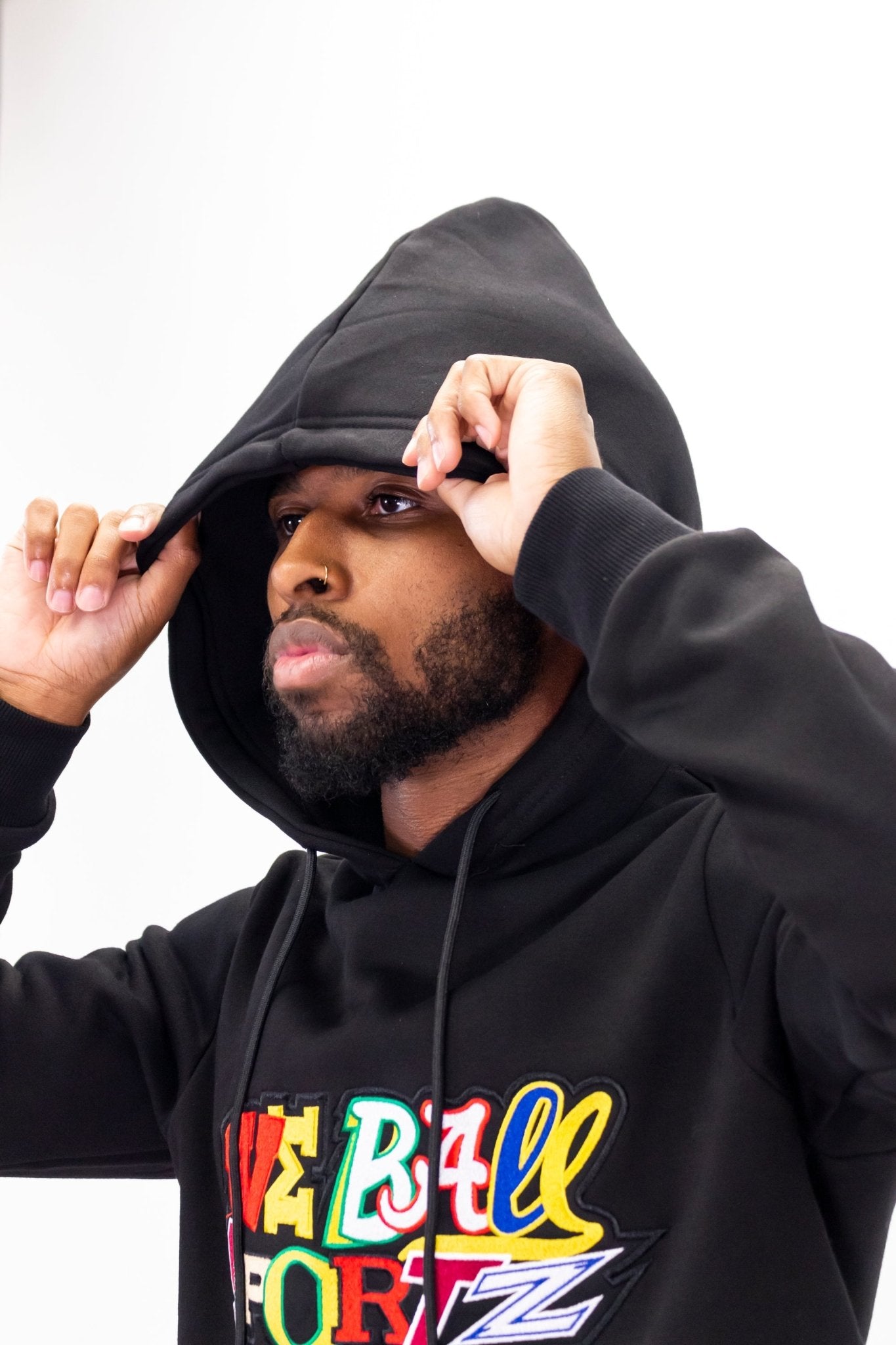 MASHUP EMBRODIERY SWEATSHIRT HOODIE - We Ball Sports
