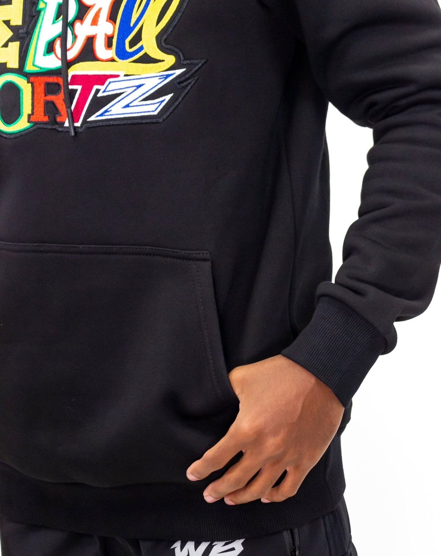 MASHUP EMBRODIERY SWEATSHIRT HOODIE - We Ball Sports