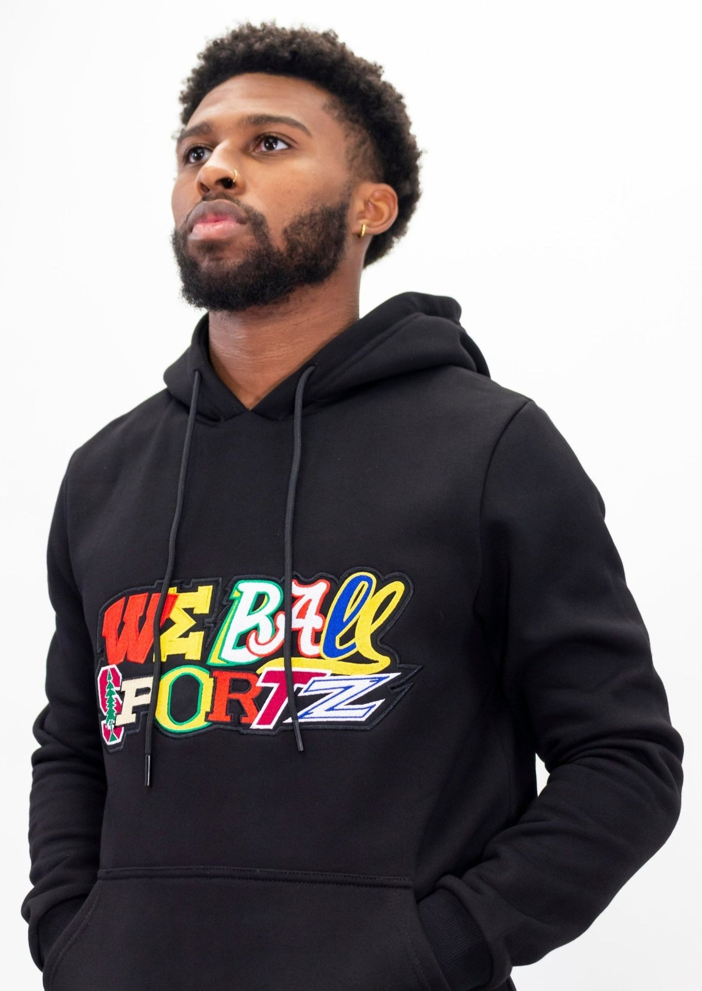 MASHUP EMBRODIERY SWEATSHIRT HOODIE - We Ball Sports