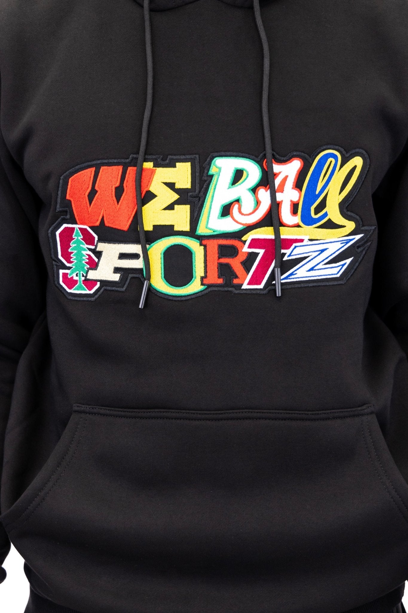 MASHUP EMBRODIERY SWEATSHIRT HOODIE - We Ball Sports