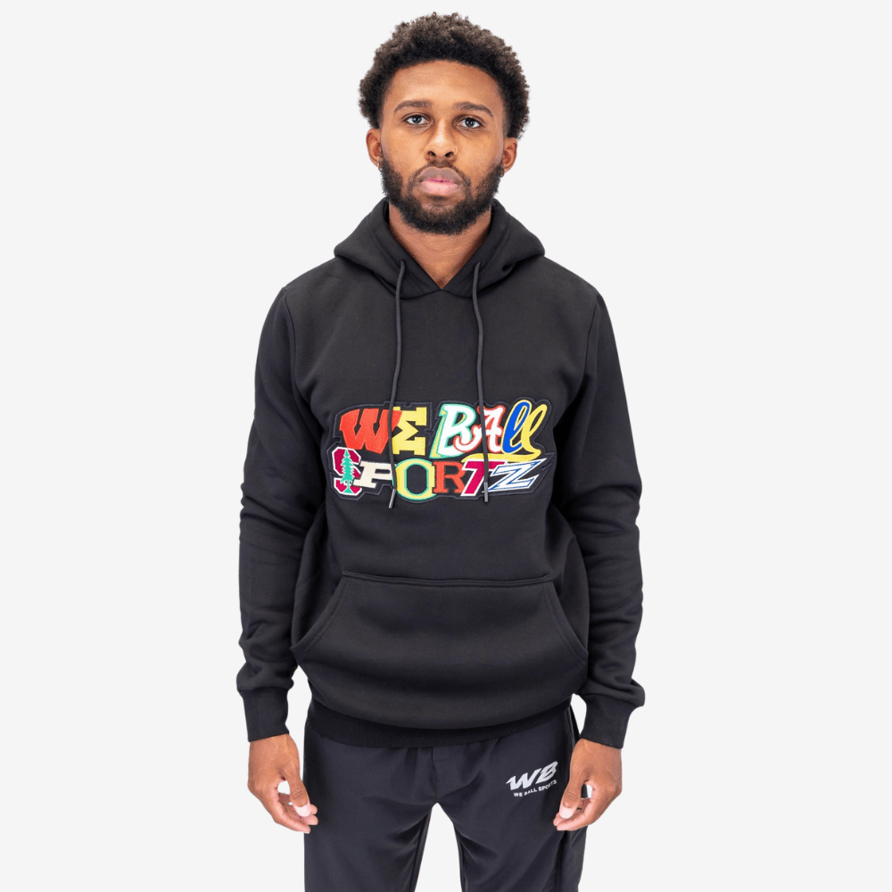 MASHUP EMBROIDERY SWEATSHIRT HOODIE - We Ball Sports
