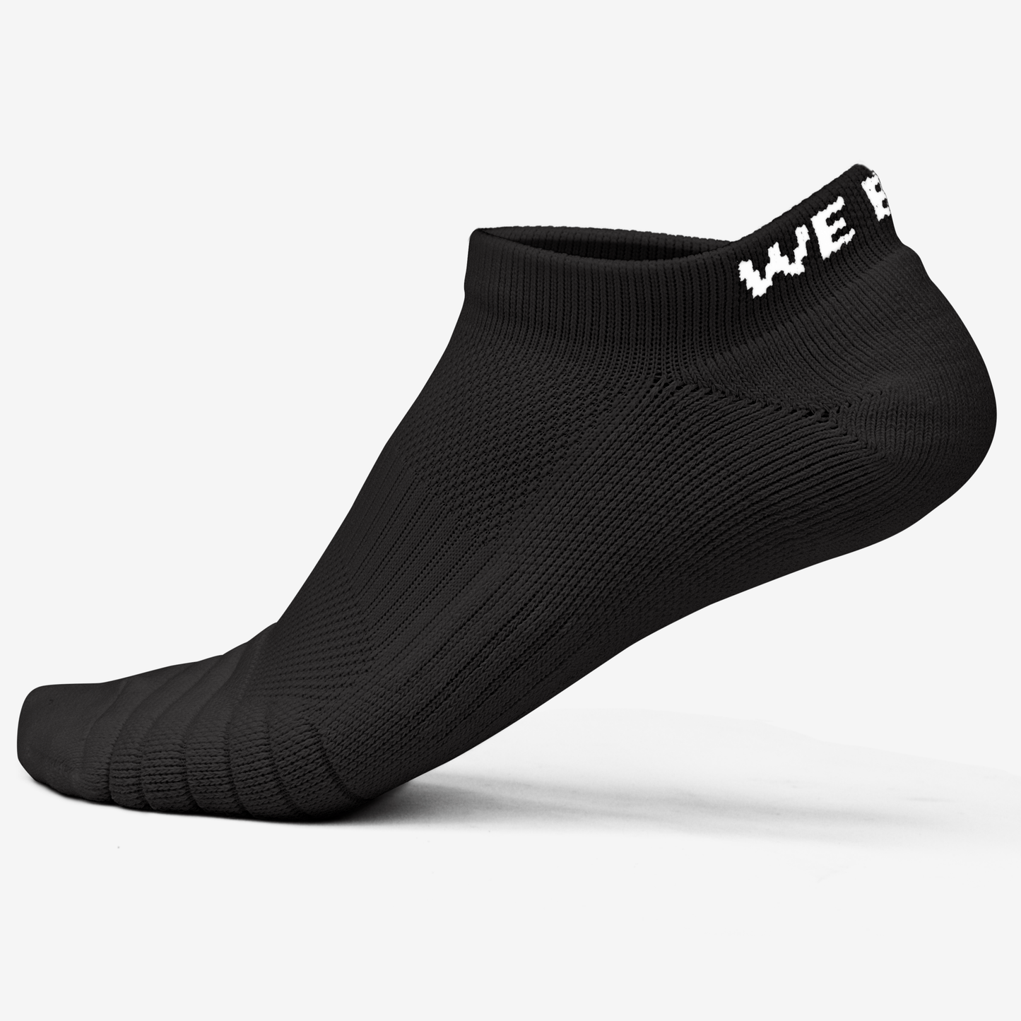 PADDED NO SHOW SOCKS (BLACK) - We Ball Sports