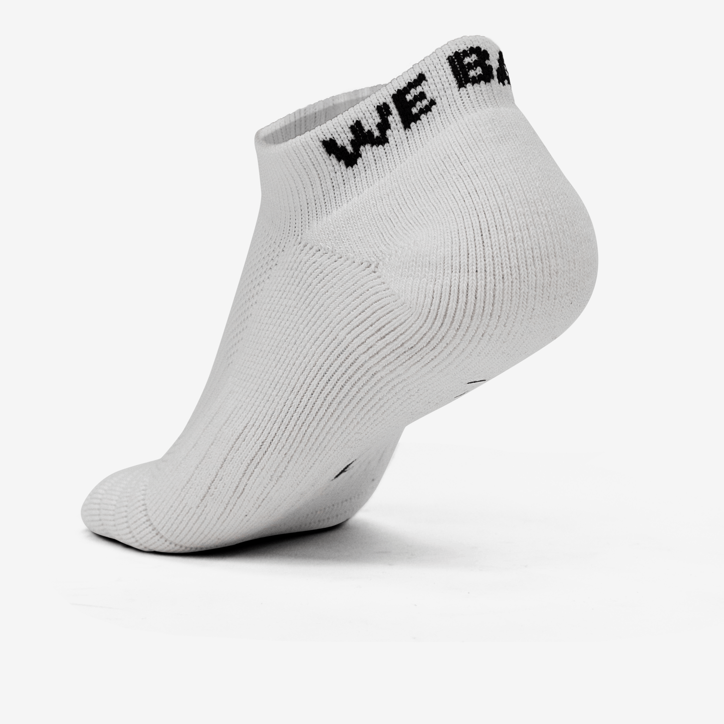PADDED NO SHOW SOCKS (WHITE) - We Ball Sports