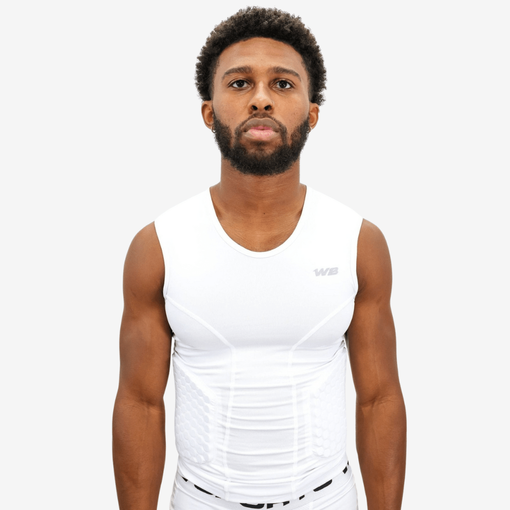 PADDED TANK-TOP (WHITE) – We Ball Sports