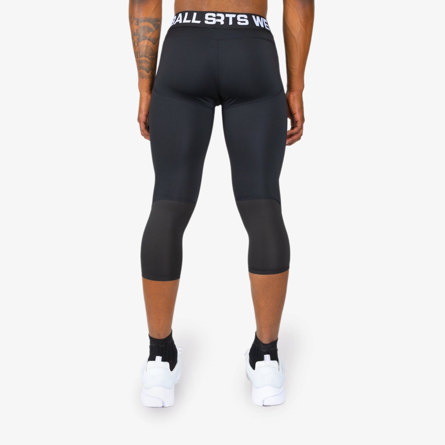 REGULAR WBTECH™ 3/4 TIGHTS (BLACK) - We Ball Sports