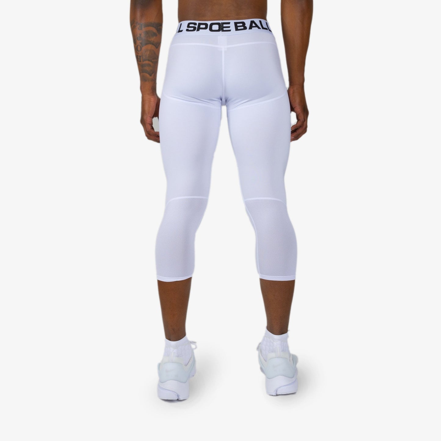 REGULAR WBTECH™ 3/4 TIGHTS (WHITE) - We Ball Sports