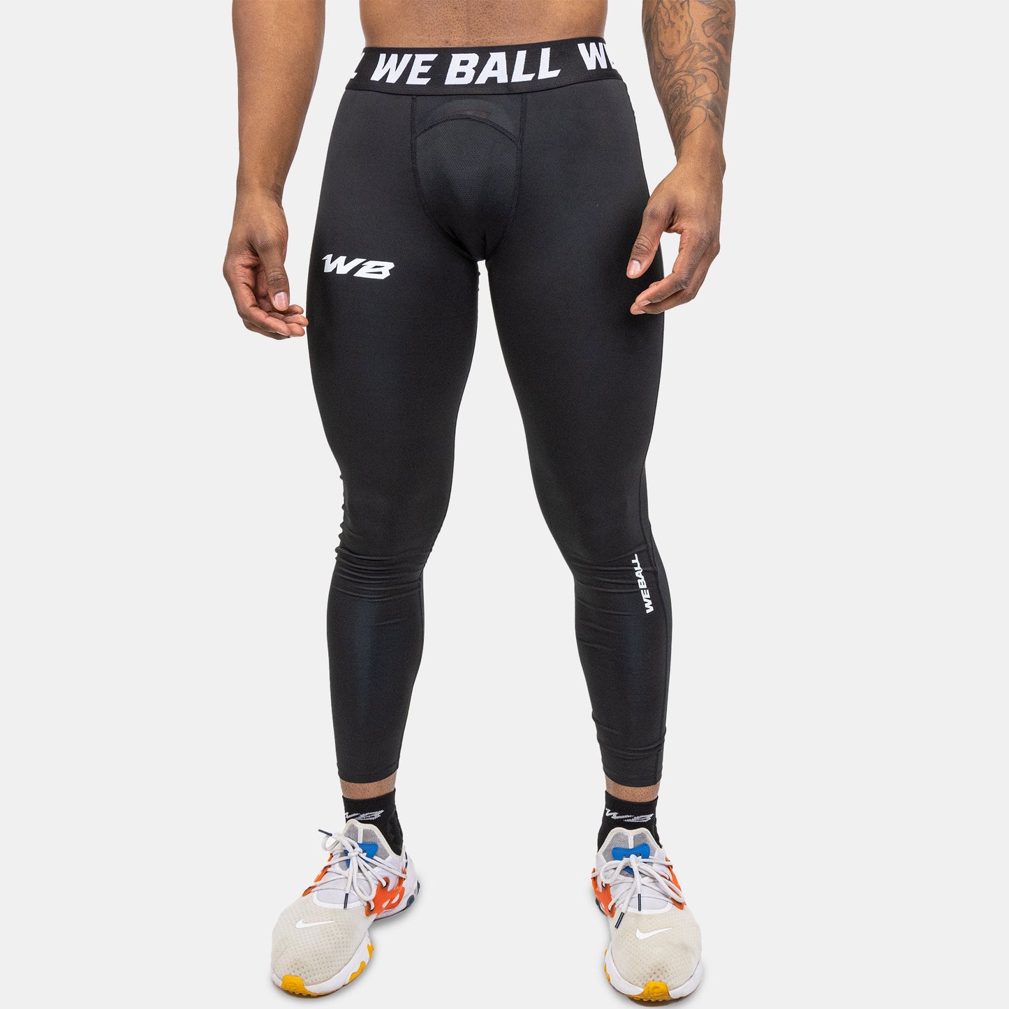 REGULAR WBTECH™ FULL TIGHTS (BLACK) - We Ball Sports