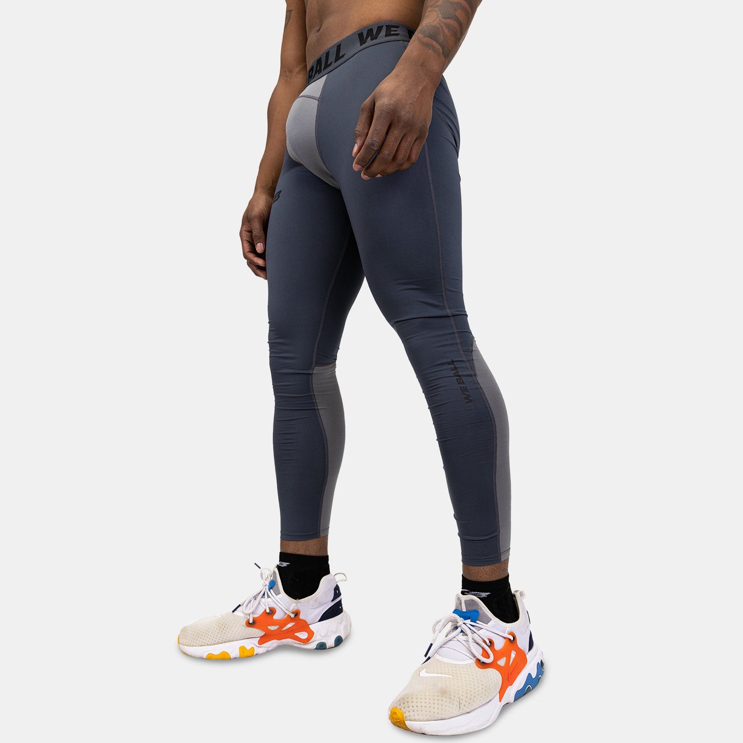 REGULAR WBTECH™ FULL TIGHTS (GREY) - We Ball Sports