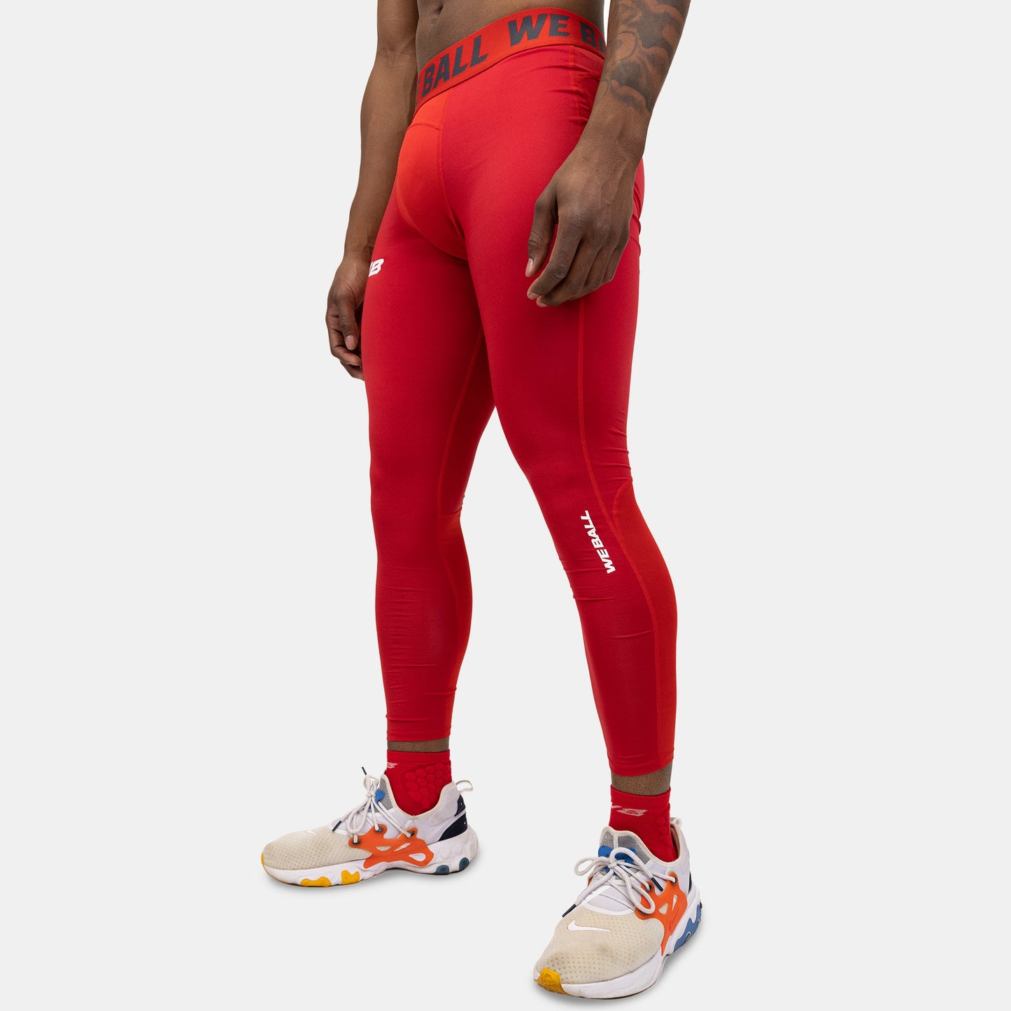 REGULAR WBTECH™ FULL TIGHTS (RED) - We Ball Sports