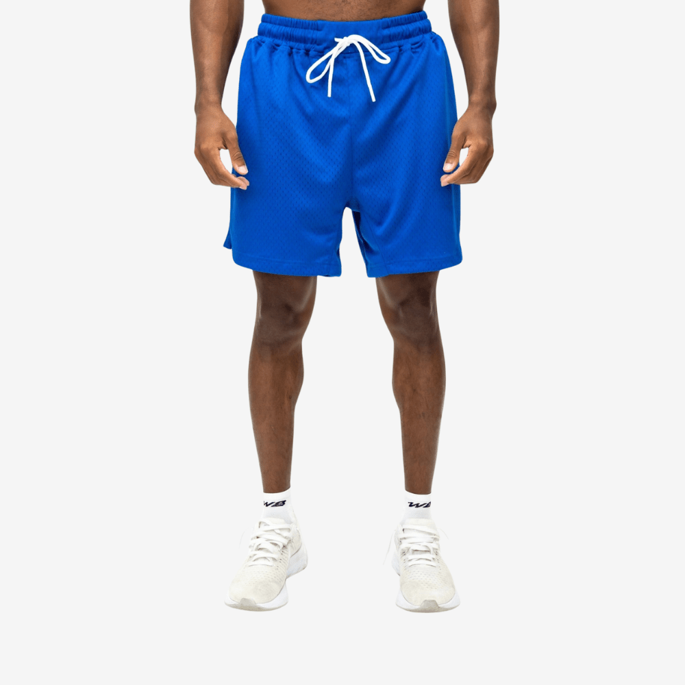 WBS 6" MESH SHORTS (BLUE) - We Ball Sports