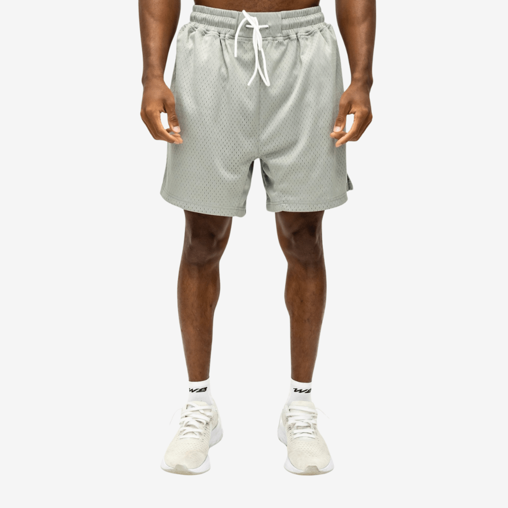 WBS 6" MESH SHORTS (GREY) - We Ball Sports