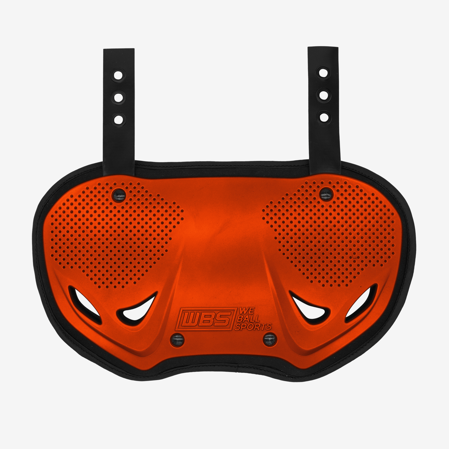 WE BALL SPORTS FOOTBALL BACK PLATE (CHROME ORANGE) - We Ball Sports