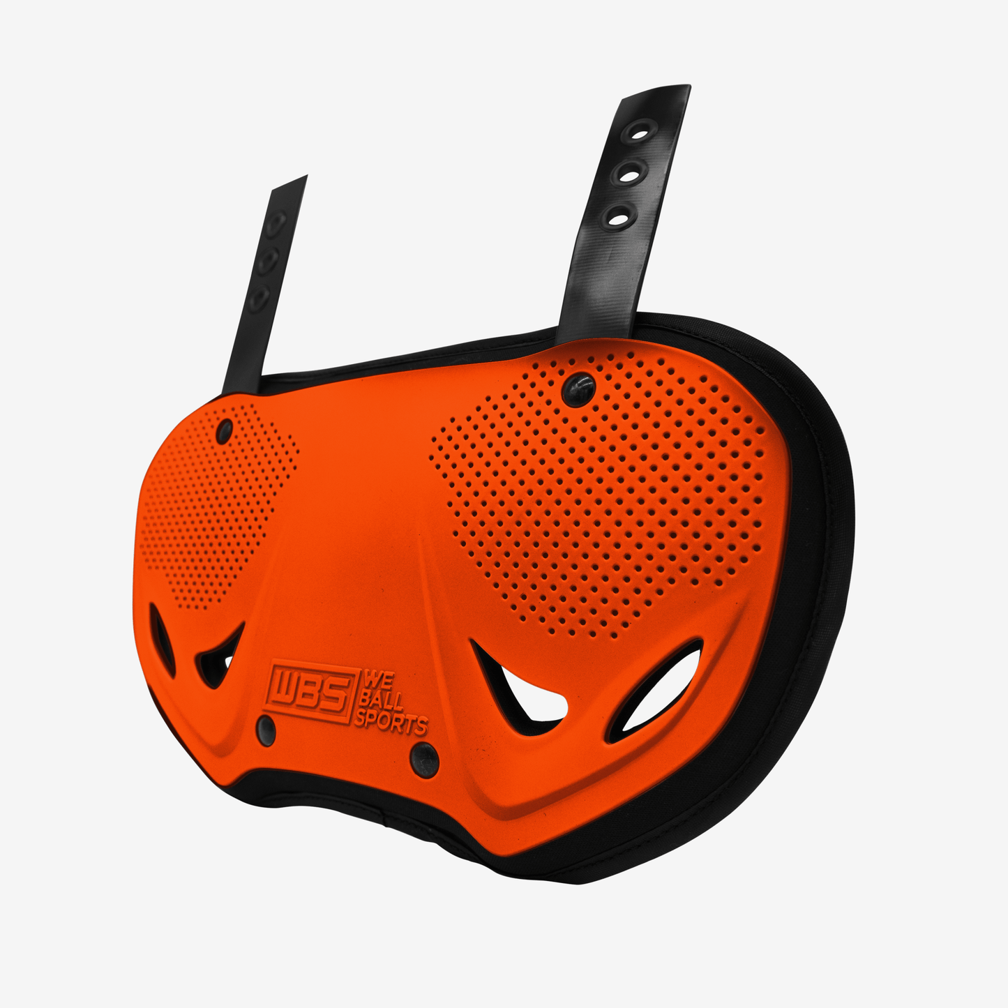 WE BALL SPORTS FOOTBALL BACK PLATE (CHROME ORANGE) - We Ball Sports
