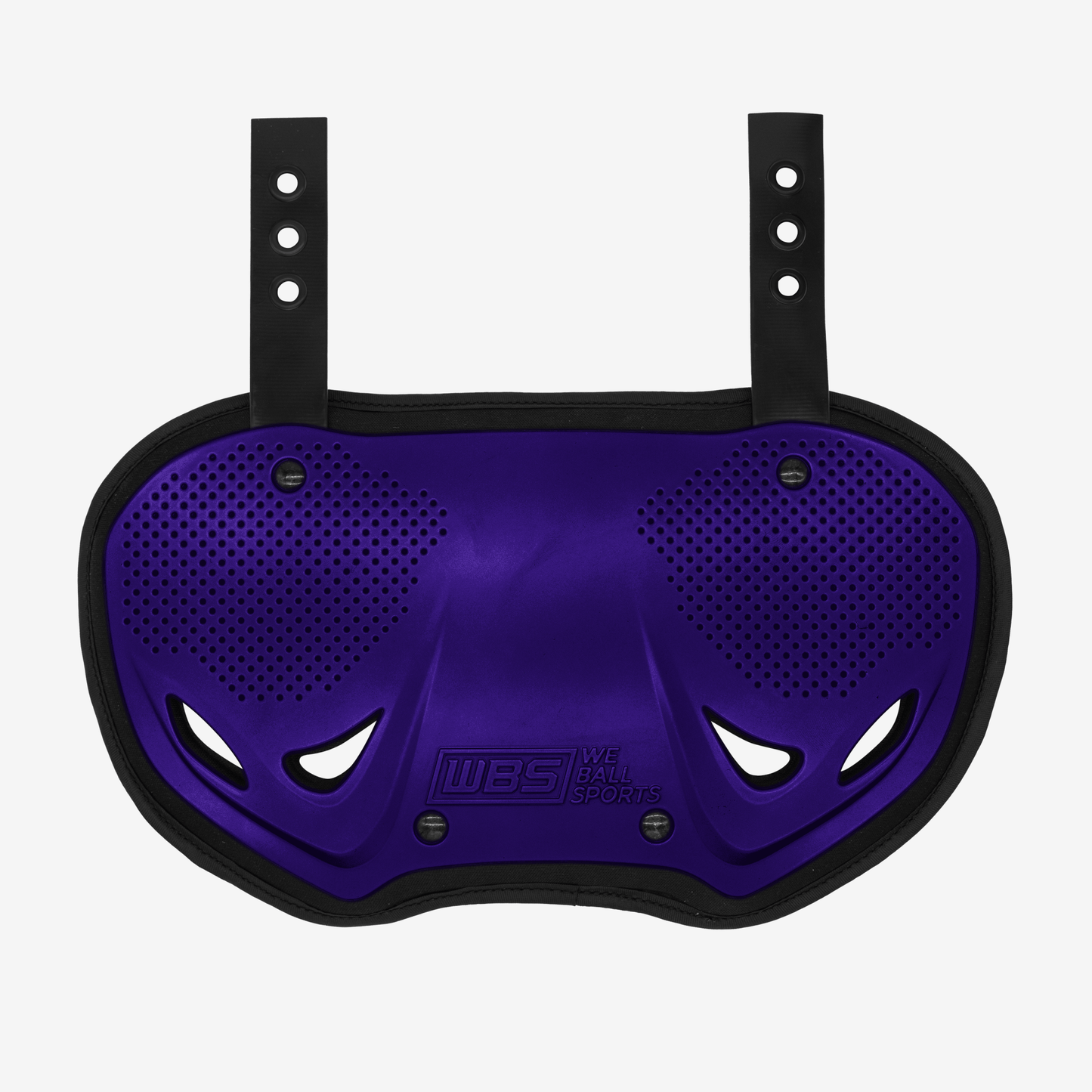 WE BALL SPORTS FOOTBALL BACK PLATE (CHROME PURPLE) - We Ball Sports