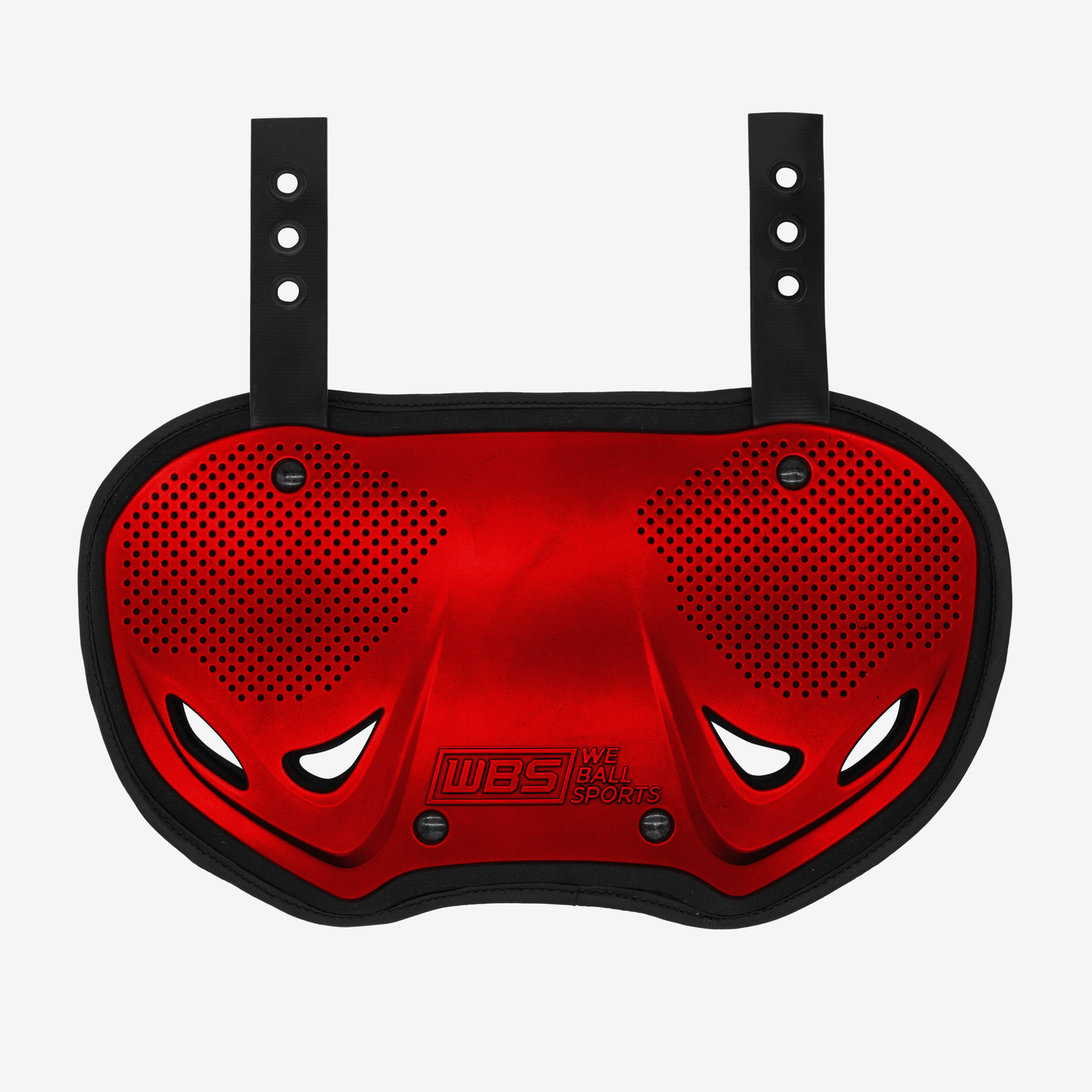 WE BALL SPORTS FOOTBALL BACK PLATE (CHROME RED) - We Ball Sports