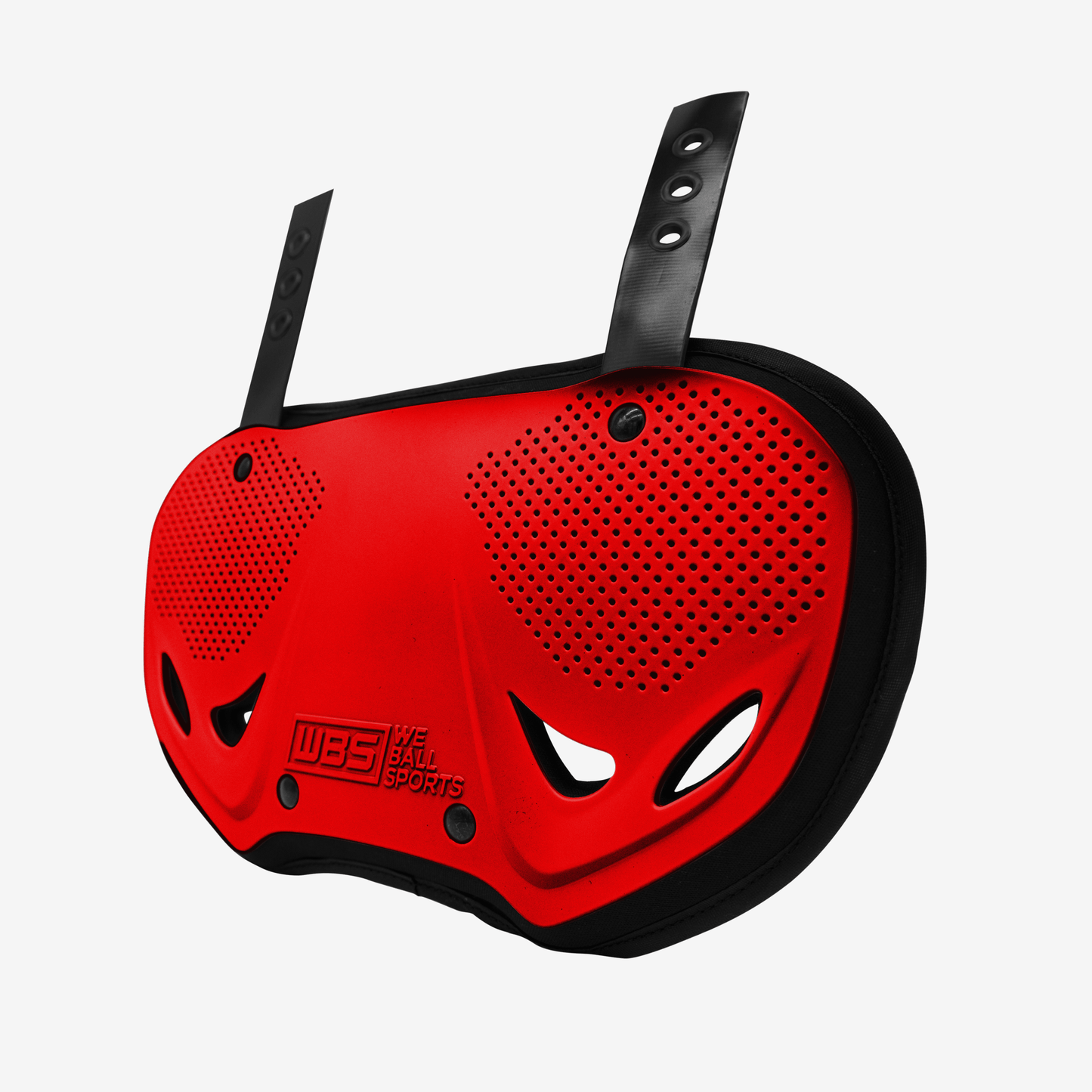 WE BALL SPORTS FOOTBALL BACK PLATE (CHROME RED) - We Ball Sports