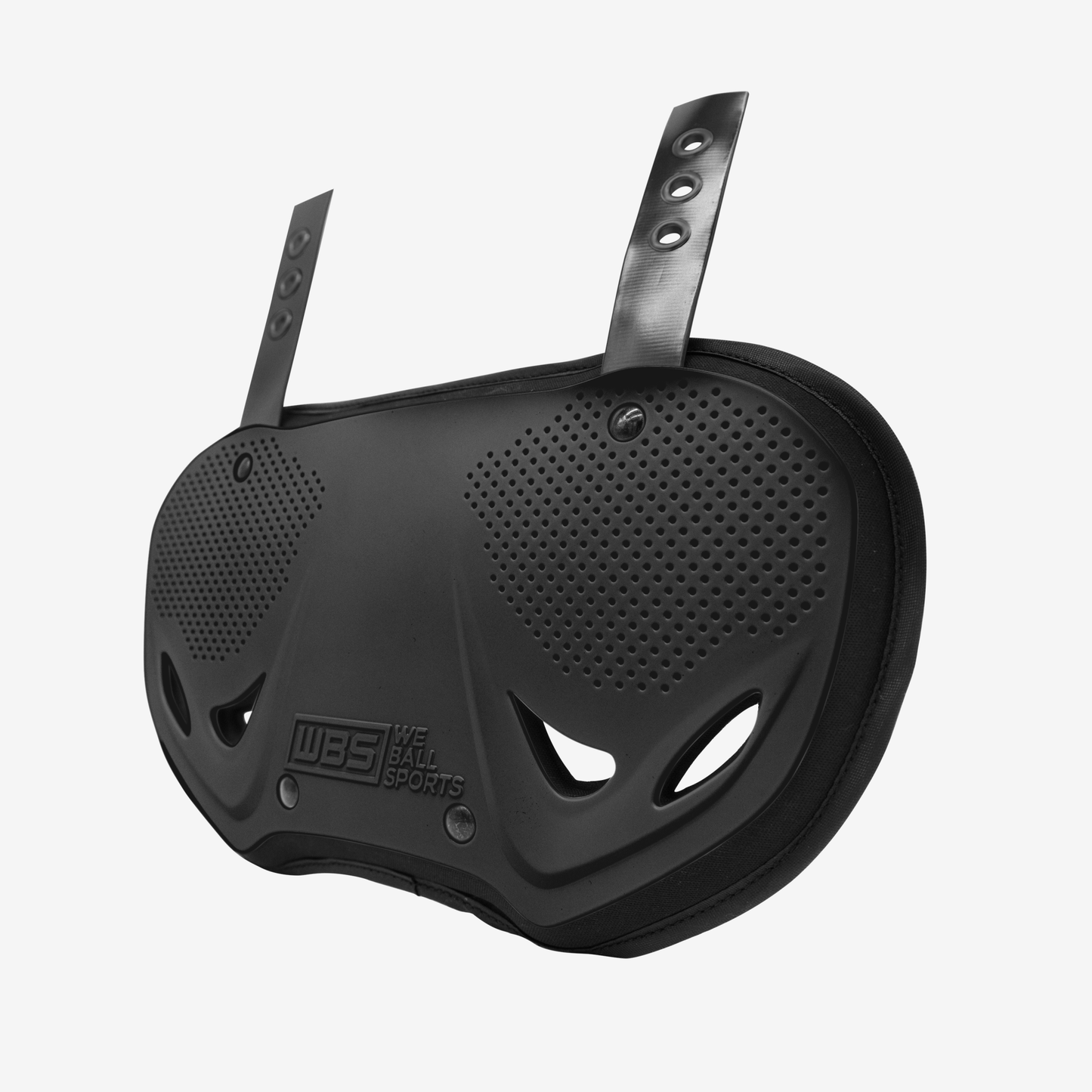 WE BALL SPORTS FOOTBALL BACK PLATE (MATTE BLACK) - We Ball Sports