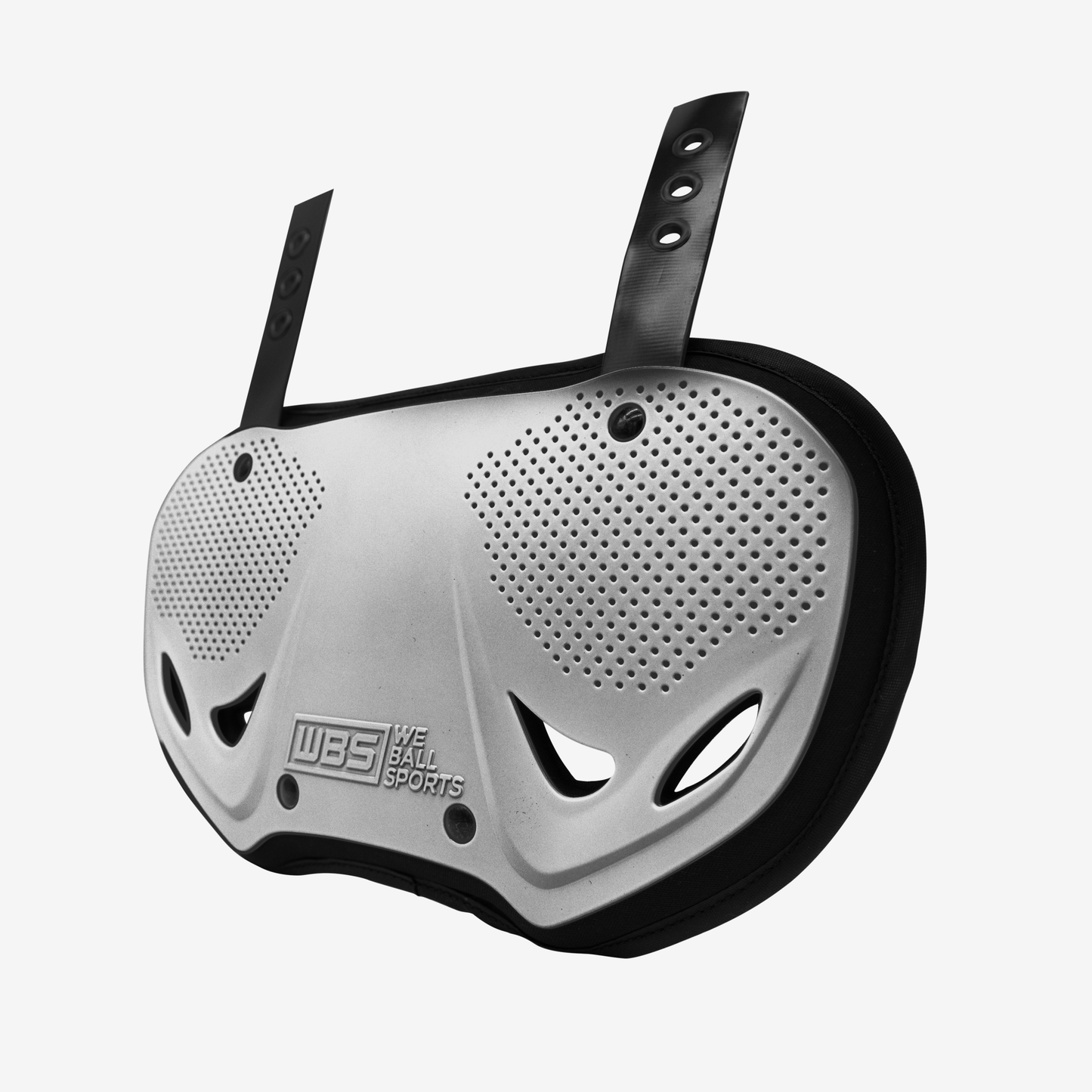 WE BALL SPORTS FOOTBALL BACK PLATE (SILVER) - We Ball Sports